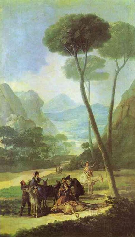 Francisco Jose de Goya Fall (La Cada) Spain oil painting art